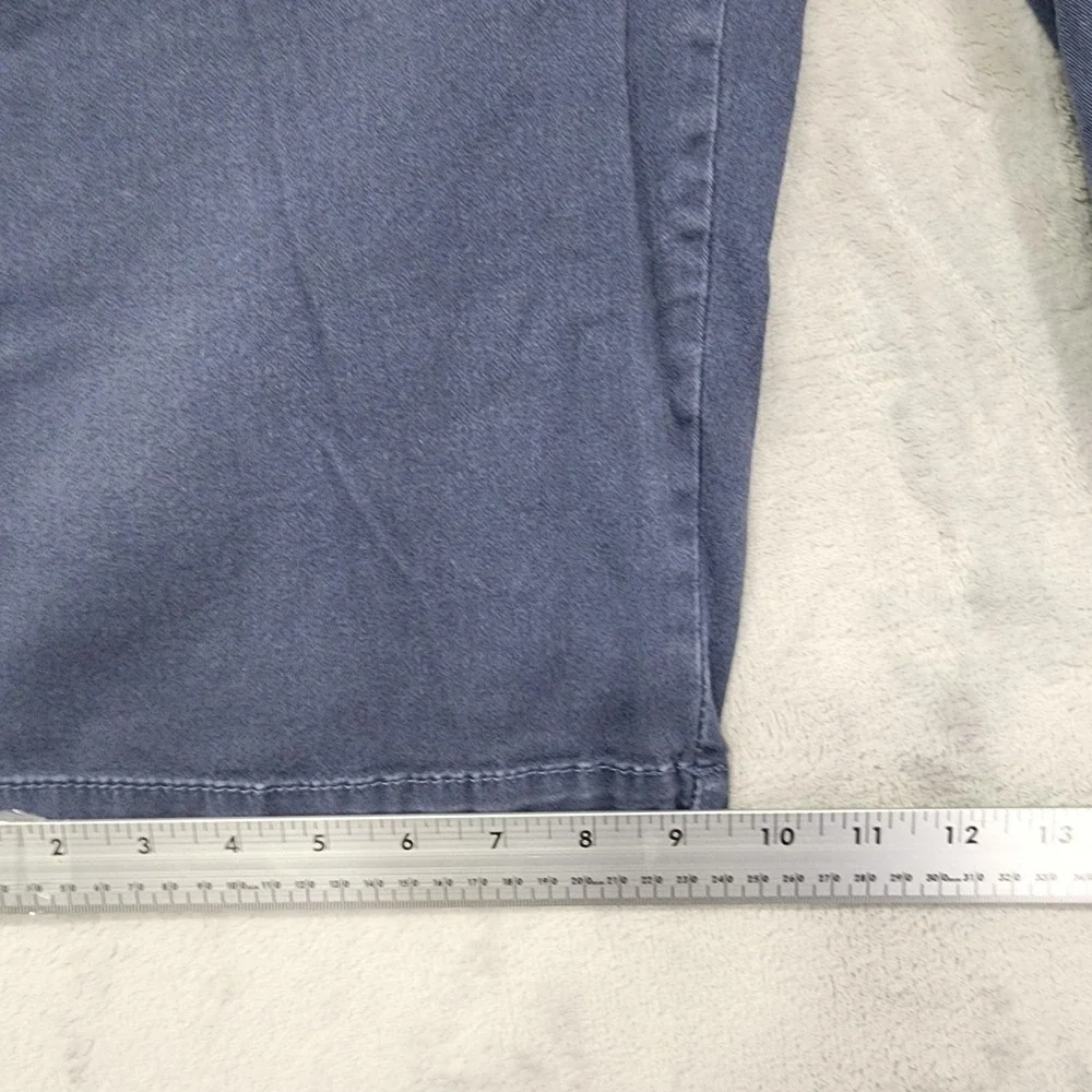 Supplies Shorts Womens 10 Blue Bermuda Twill Stretch Flat Front Casual Summer‎